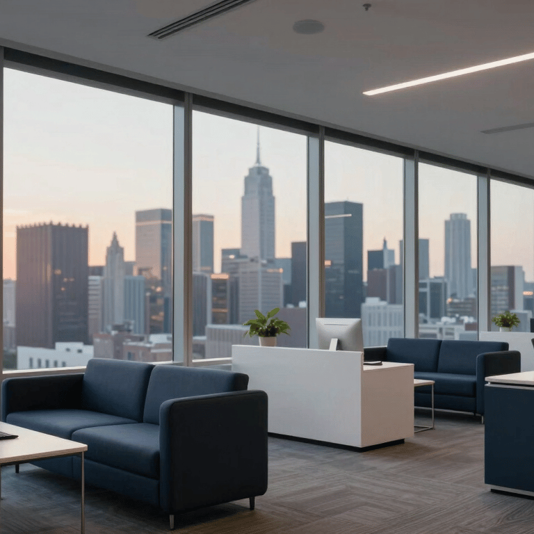 A close-up shot of a professional's hands on a modern laptop, with a Sage Green notebook on the side.