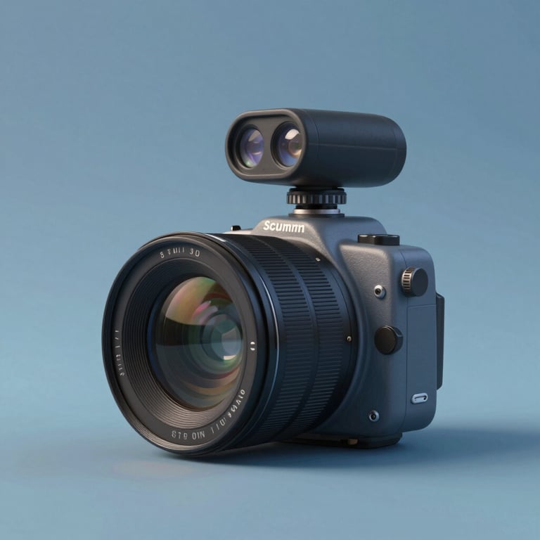 A stylized 3D environment for an animated feature film, showcasing soft lighting and a palette of Soft Slate Blue tones.