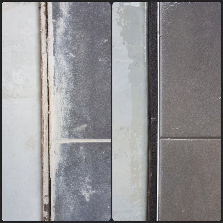 Tile cleaning grout haze removal