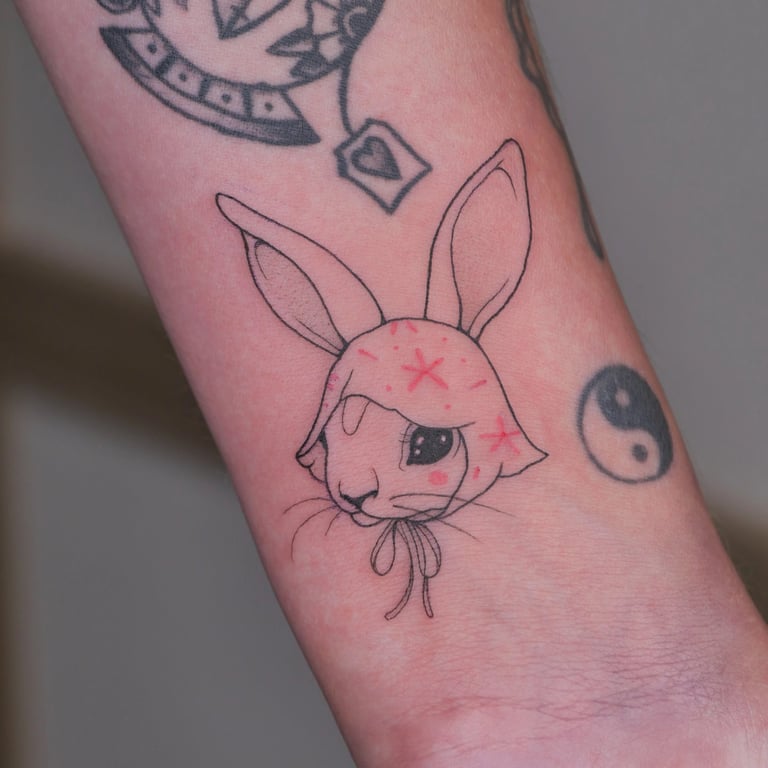 petit tatouage de lapin à Big Foot Bayonne