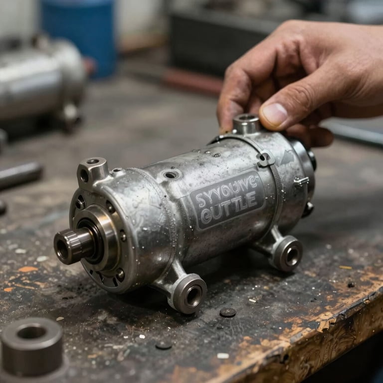 A skilled mechanic using diagnostic tools on a car engine in a modern workshop