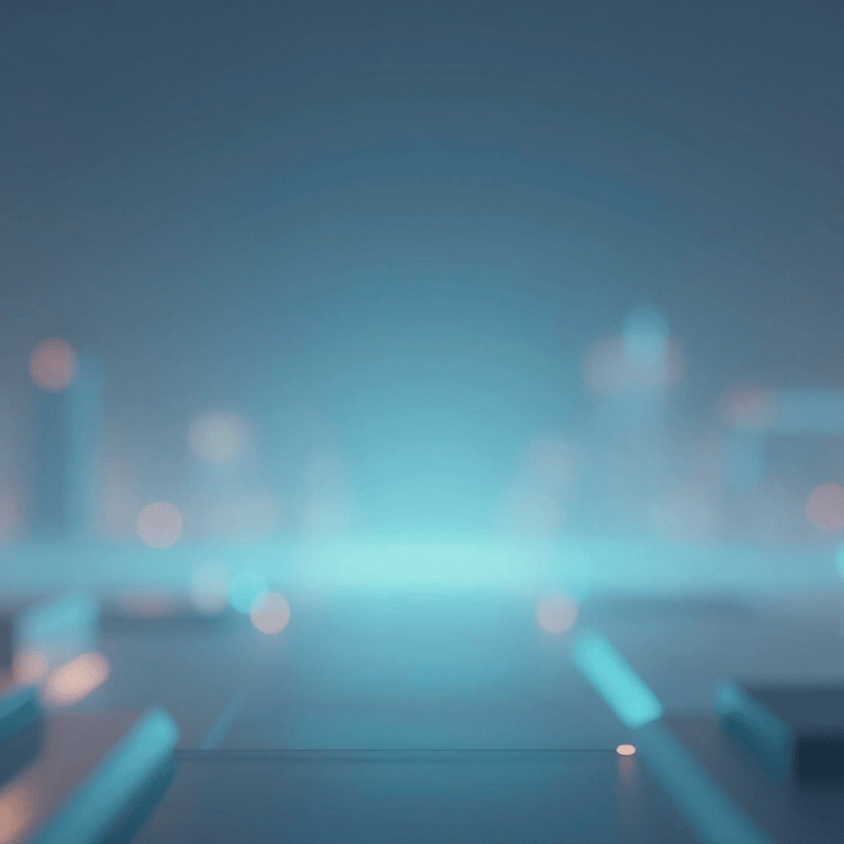 A series of interconnected digital nodes representing mobile connectivity, using a palette of #7DAFB8 and #1A2E3C on a clean white background.