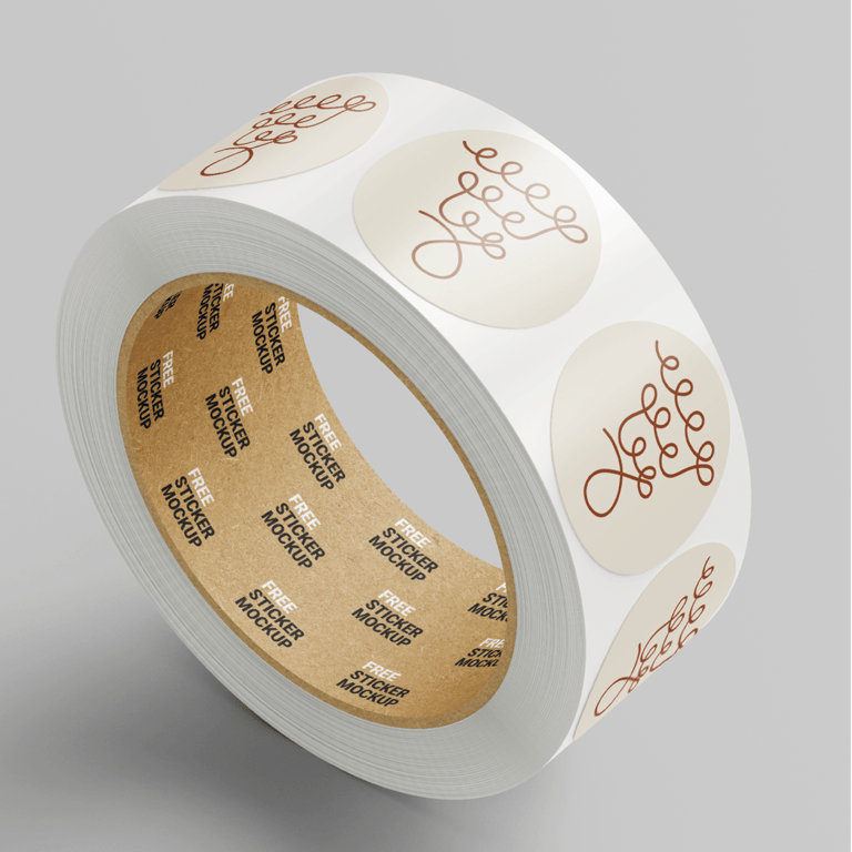 Icône de la grappe de raisin stylisée déclinée sur des autocollants ronds