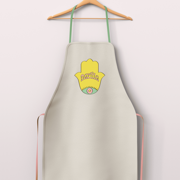 Logo Darlila imprimé sur un tablier