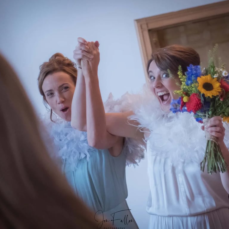 two brides celebrating getting married
