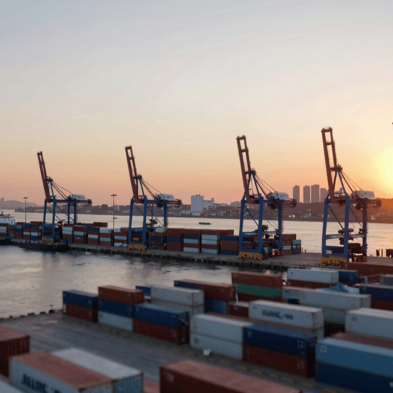 A professional crew setting up lighting and structures for a large corporate event in a modern hall, featuring #292860 branded equipment.