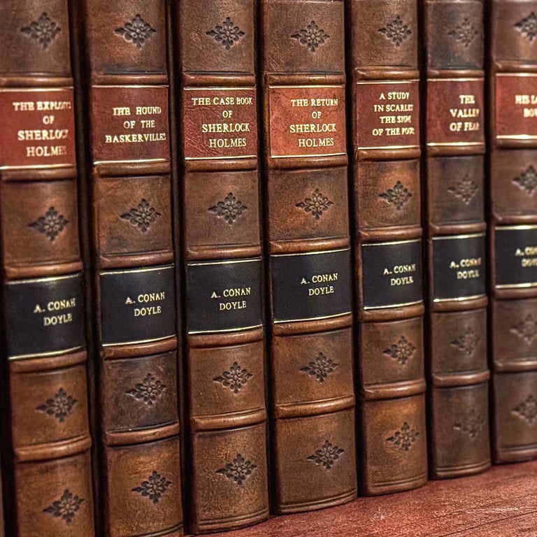 Complete Sherlock Holmes Set in Leather
