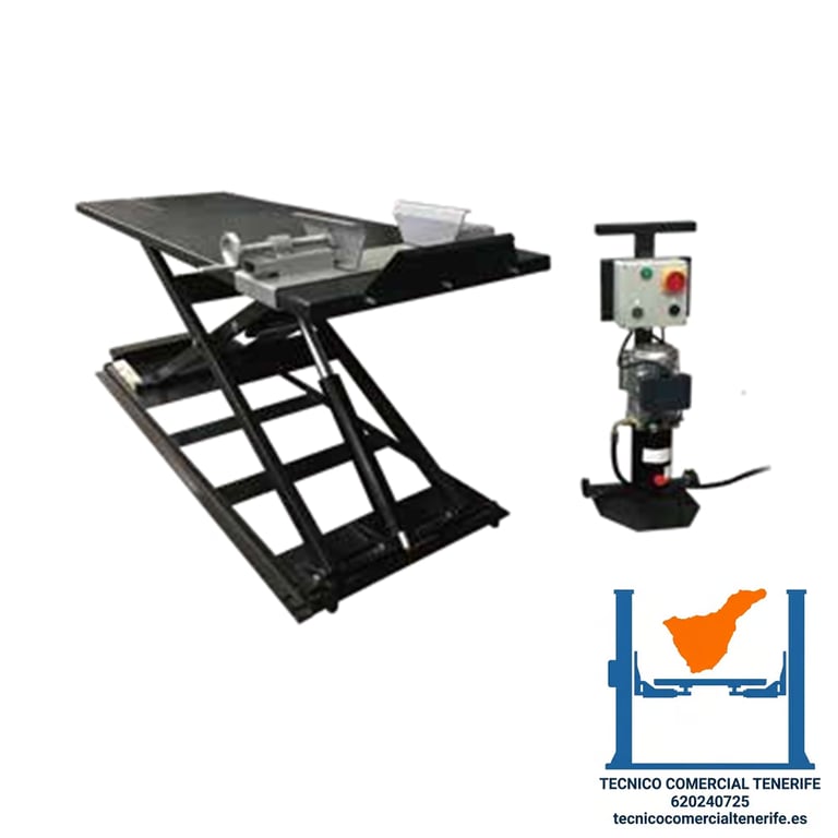 Mesa Elevadora Hidraulica para Moto 250kg Tenerife Ceegos MCL250