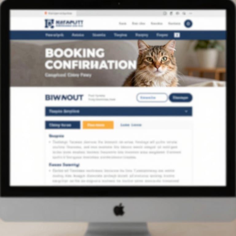 A desktop view of a booking confirmation page for a kitty party event, designed with a trustworthy and clean layout.