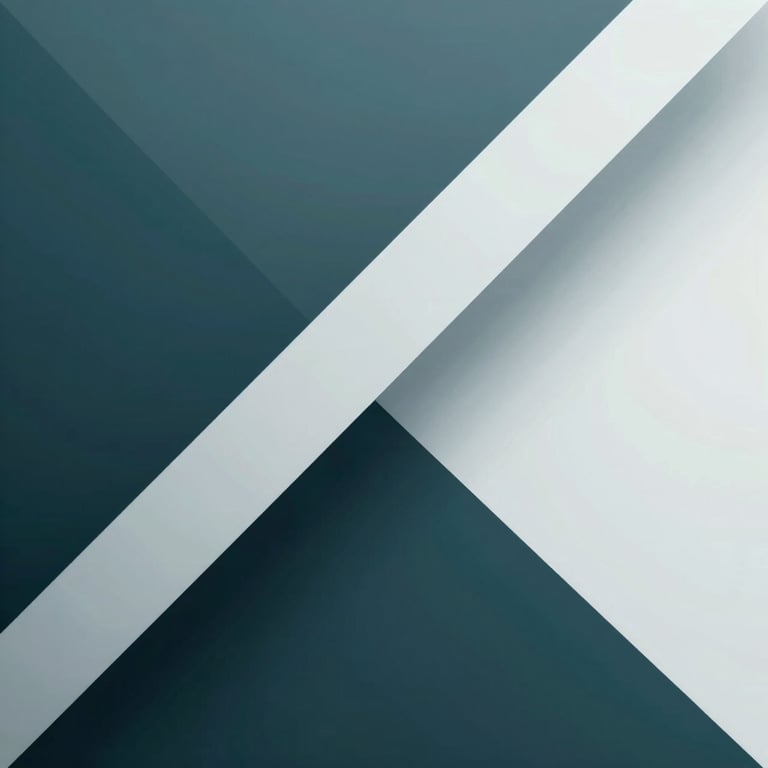 Abstract professional background with geometric lines in #3E5A73 and #F6F8FA, conveying modern stability.