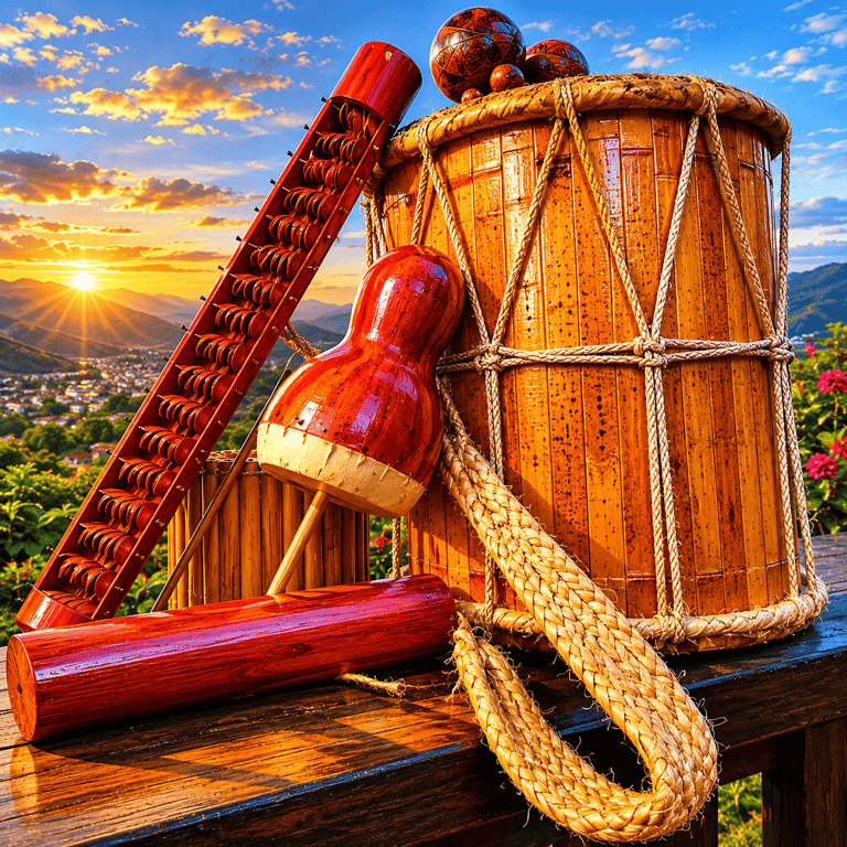 Instrumentos típicos del Huila Bambuhuila