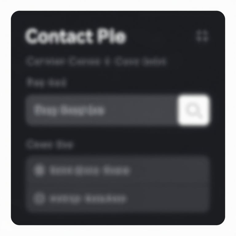 A minimalist contact form interface with thin white borders on #0A0A0A.
