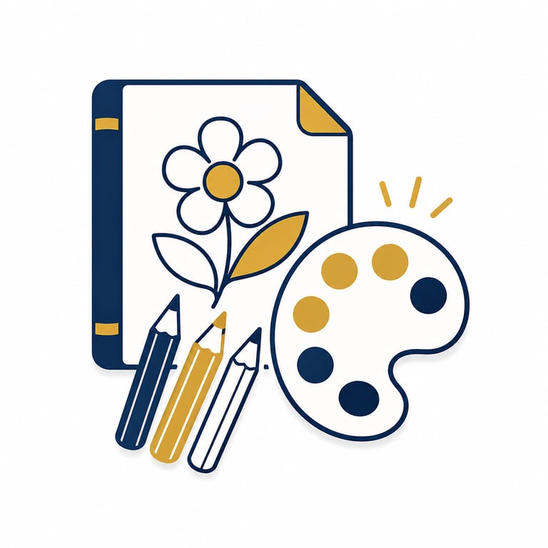 Colorier les pages imprimables à son rythme