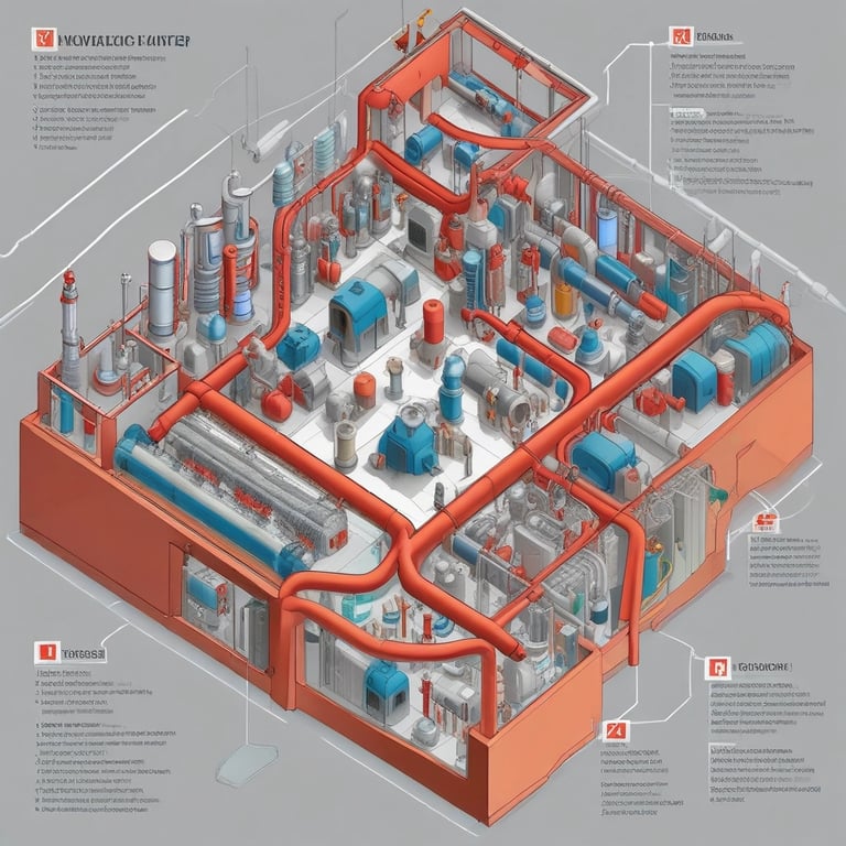 Close-up of specialized water treatment equipment in a clean environment