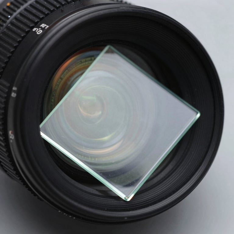 A close-up of a perfectly repaired glass chip, demonstrating professional, clear results.