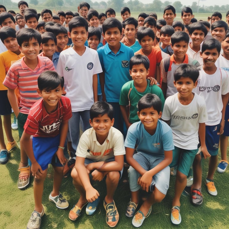 A group of diverse sports fans sharing stories over coffee in a cozy setting.