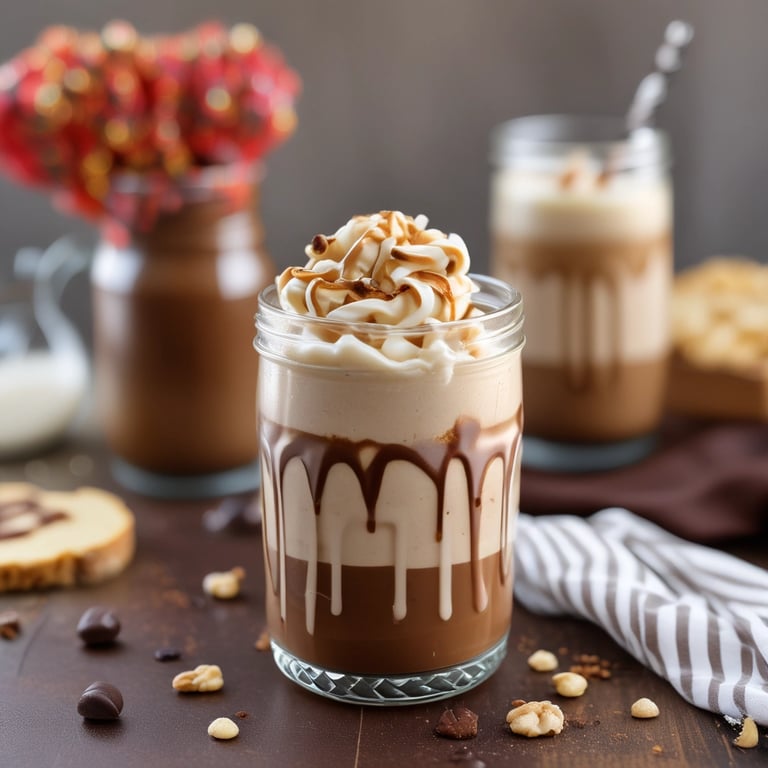 Indulge in a Peanut Butter Hot Fudge Milkshake