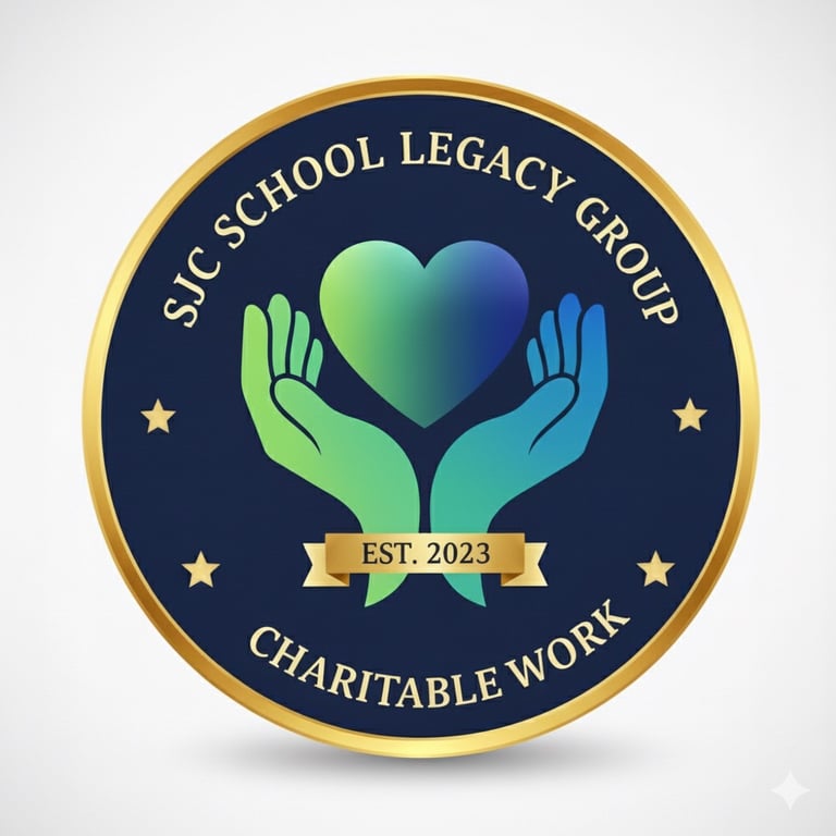 a school of holding hands with a heart in the middle