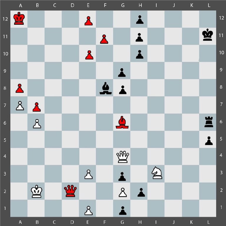 Jaque mate estando en jaque del color que te da jaque, Único en el juego Quaternity