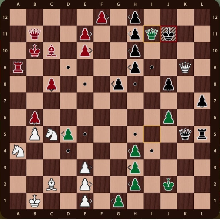 Solución ejercicio Quaternity. Jaque mate usando piezas de otro jugador