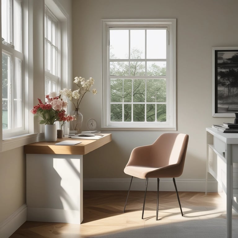 Bright living room with modern inventory