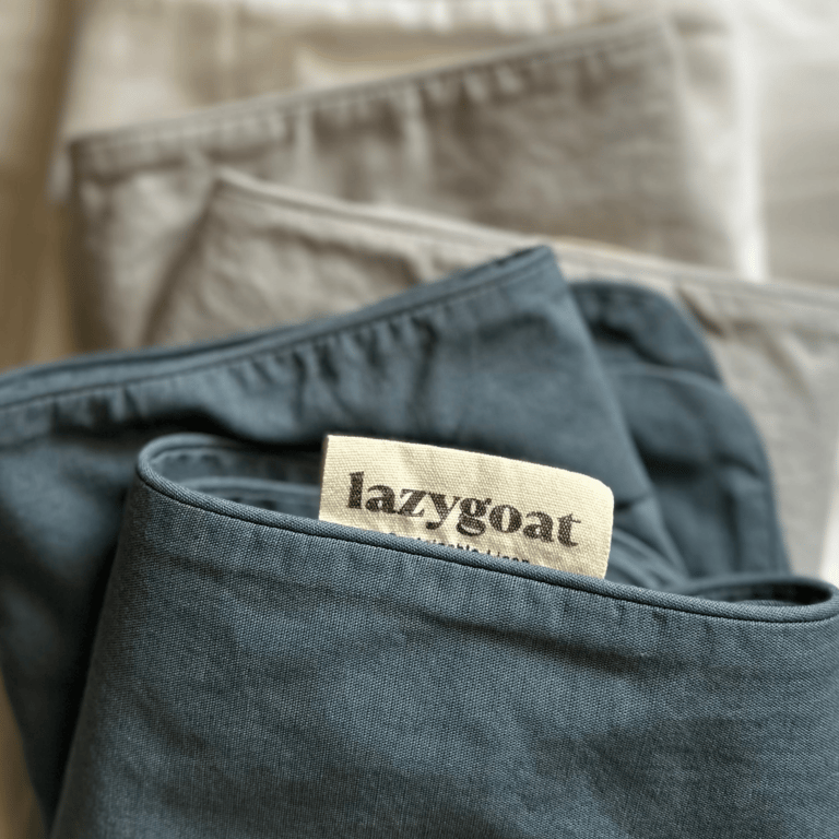 Set of premium linen and cotton pillowcases, soft and breathable, crafted in Portugal