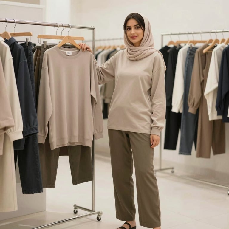 An influencer recording a lively product review in a cozy, well-lit setting.