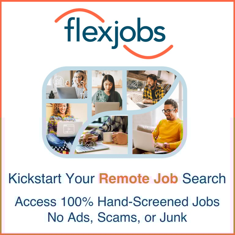 a flyer for a remote job search