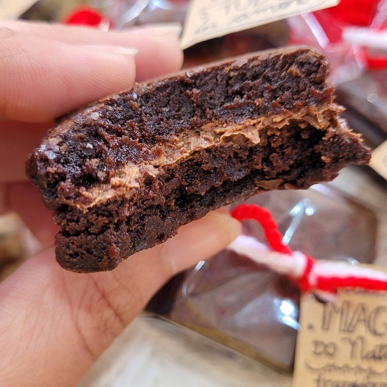 Brownie recheado com nutella