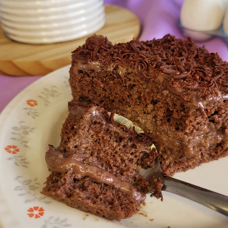 Bolo gelado de chocolate belga