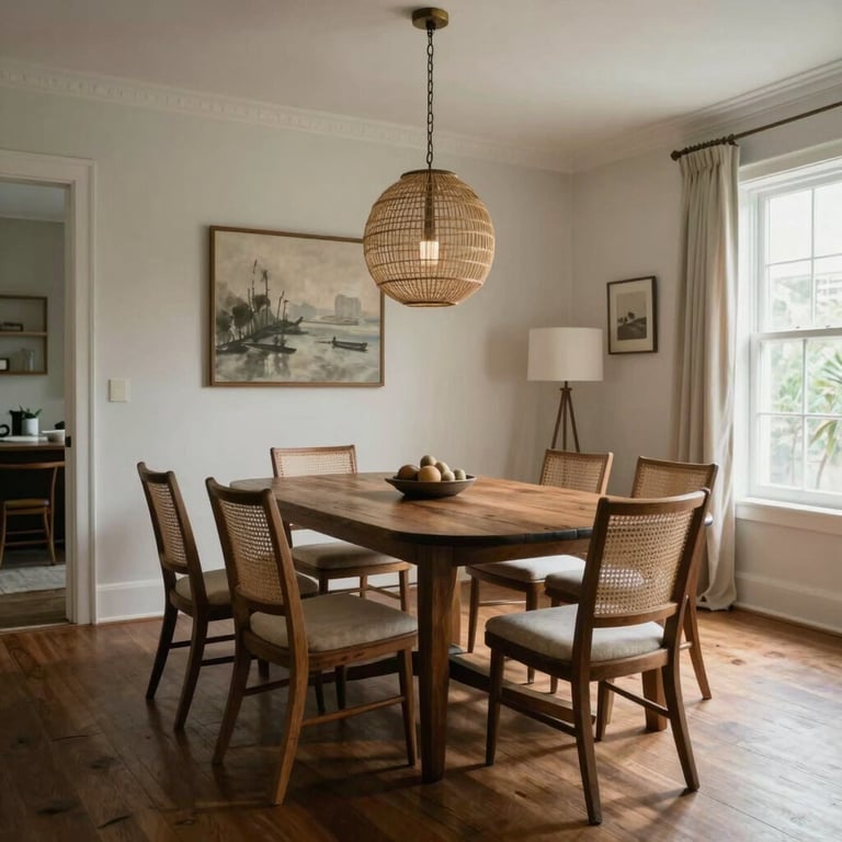 A final walkthrough of a beautifully restored Miami dining room, looking brand new and perfectly dry.