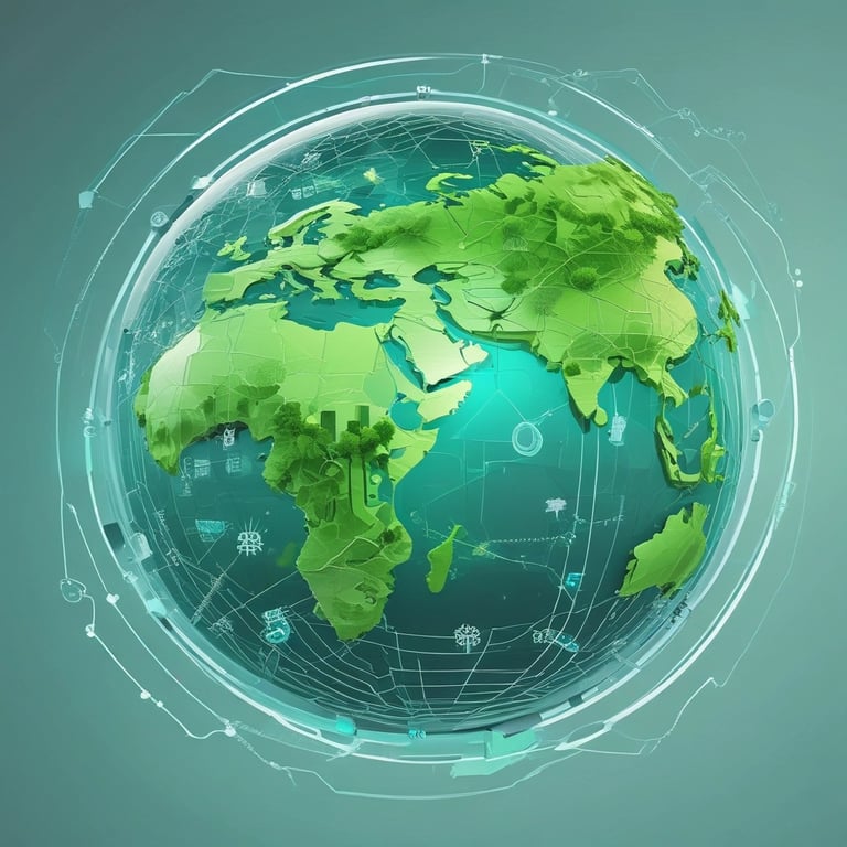 A dynamic warehouse scene showing eco-friendly materials being carefully handled and prepared for shipment.