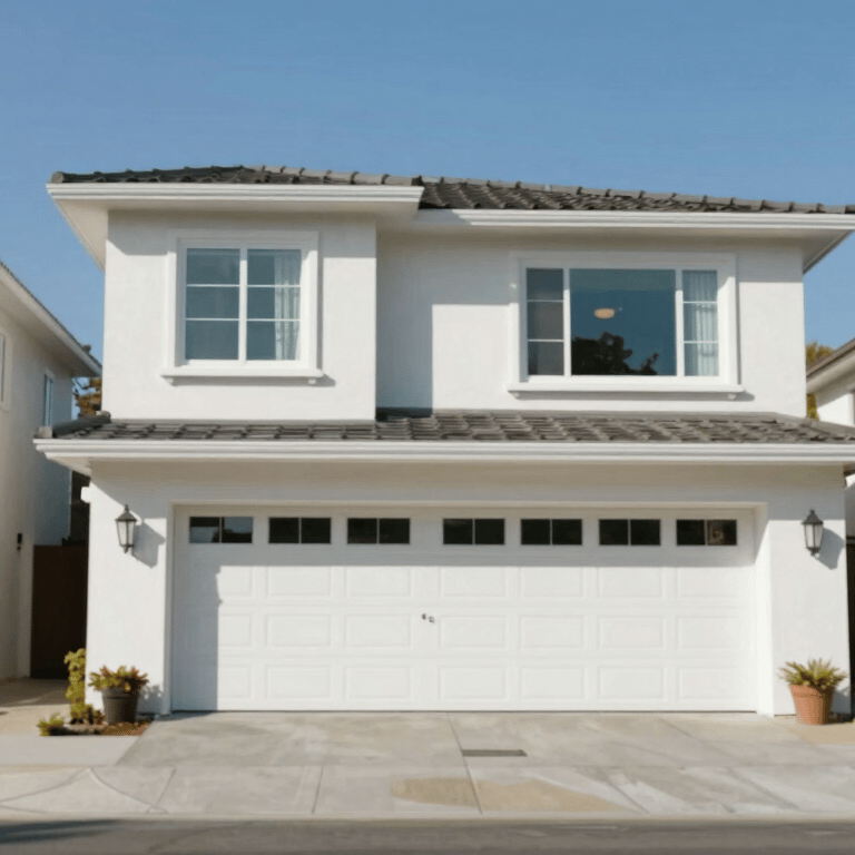A technician precisely replacing a garage door torsion spring, with tools laid out professionally on a clean workbench.