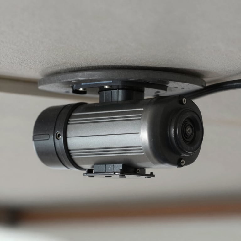 Close-up of a high-end garage door opener motor being installed, highlighting efficiency and modern technology.