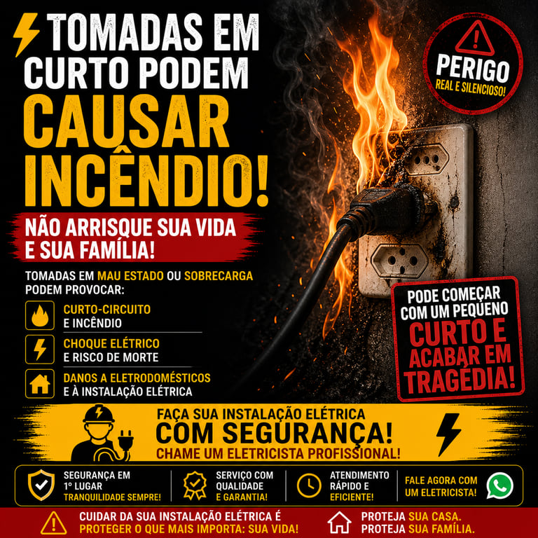 Eletricista Troca de Tomada