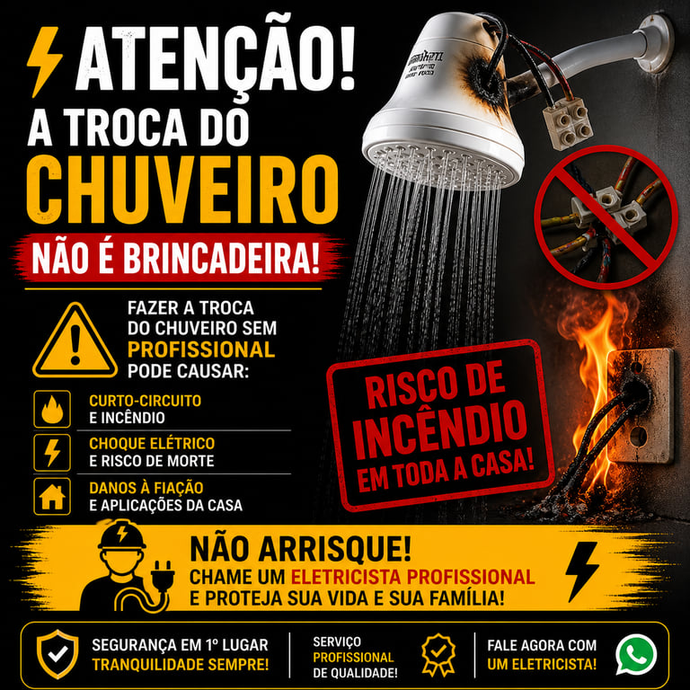 Eletricista Troca de chuveiro