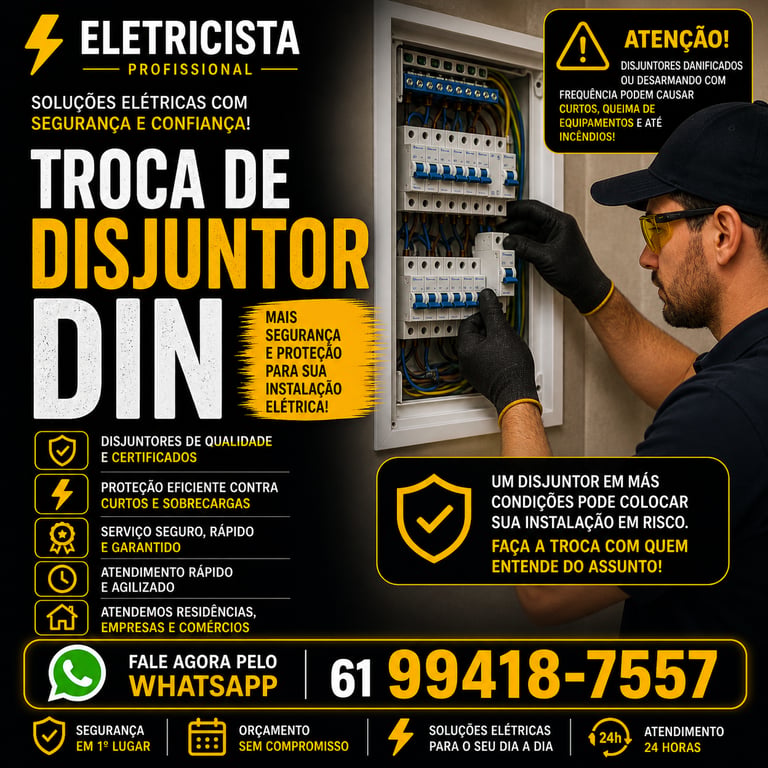 Eletricista Troca de Disjuntor