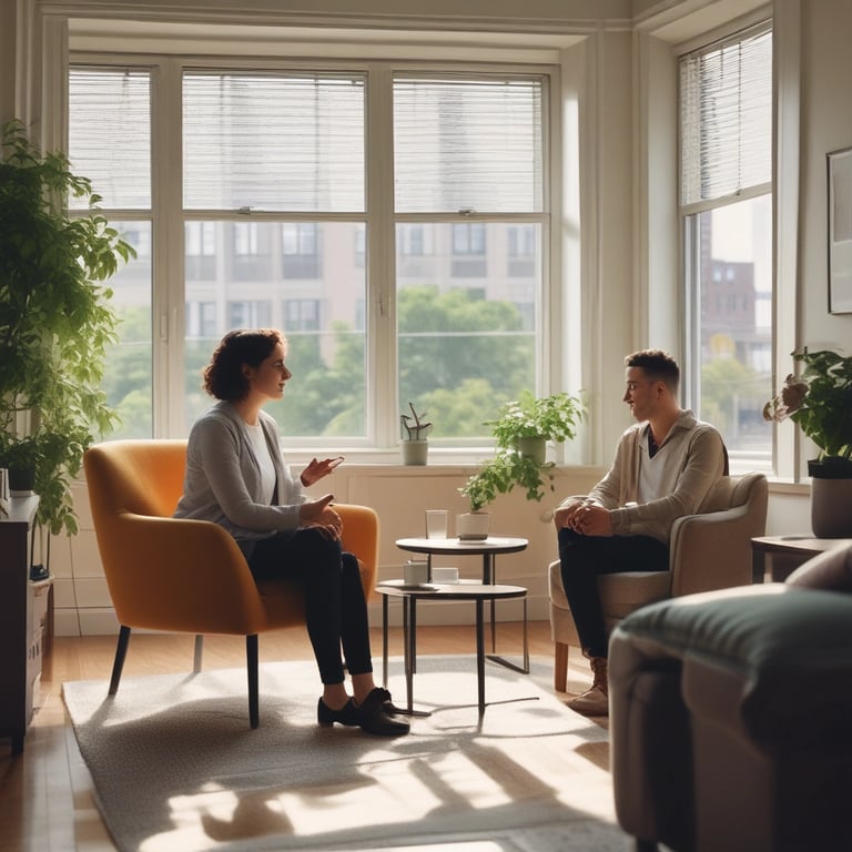 Bright living room with modern inventory