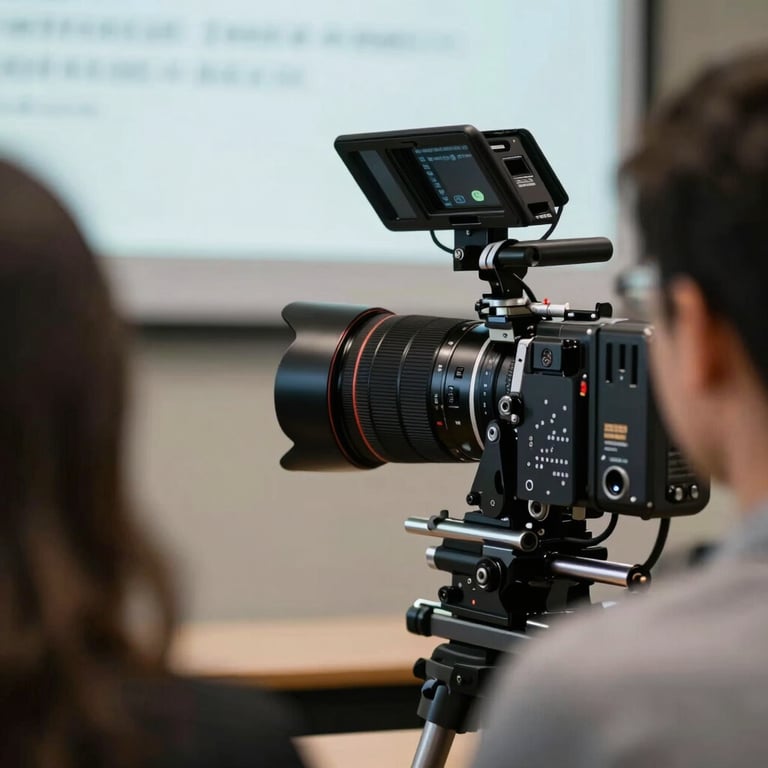 Close-up of a capstone project presentation being delivered to a nonprofit board of directors.