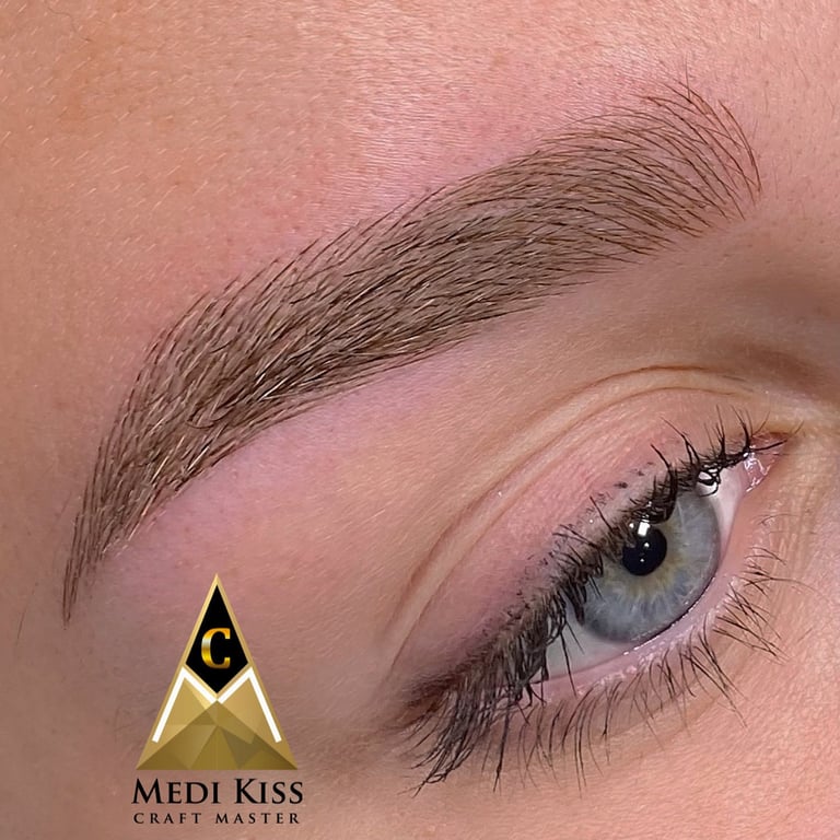 Tatouage semi-permanent poil à popil à Bruxelles Medi Kiss Dermaclinic