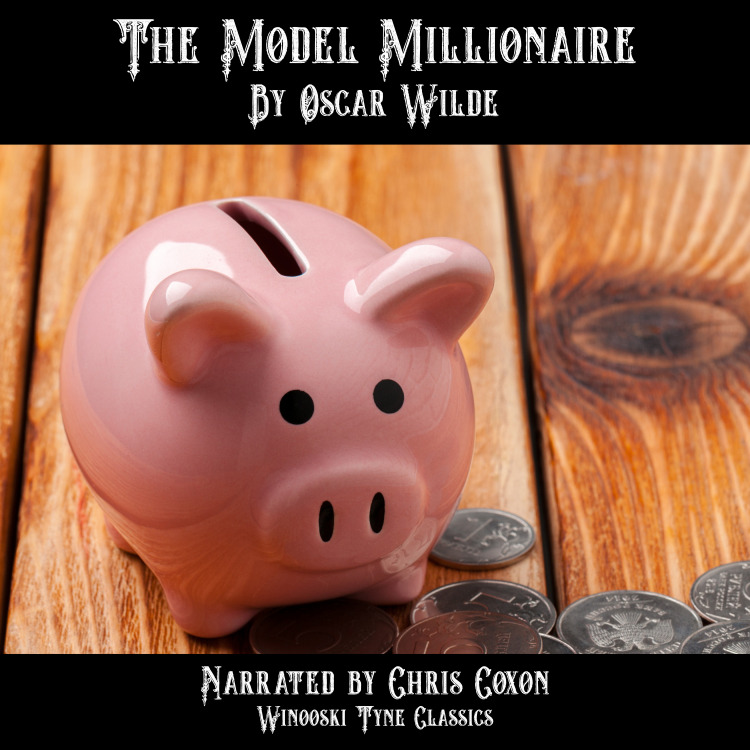 The Model Millionaire audiobook cover - a piggy bank