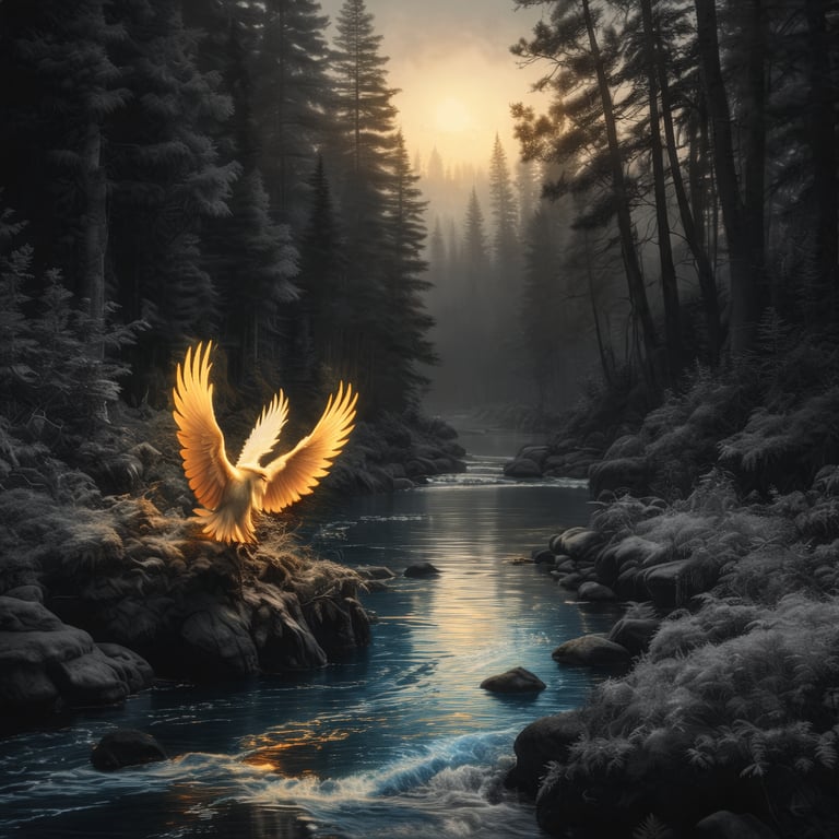 personal transformation journey visual / resilience and self-discovery concept