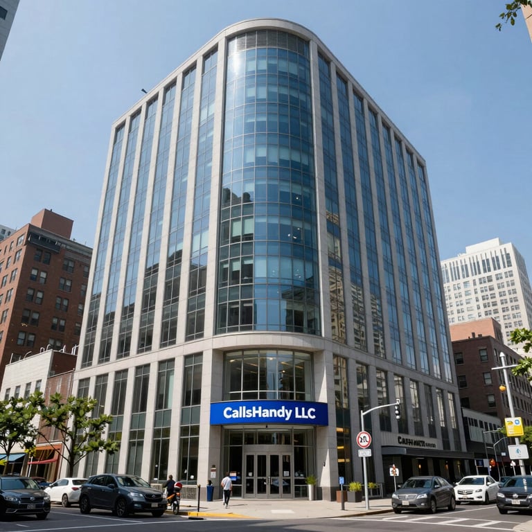 A friendly call center agent speaking on the phone with a headset, surrounded by mortgage-related documents.