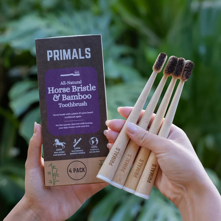 Primals horse bristle and bamboo toothbrush: The Best Organic Toothbrush