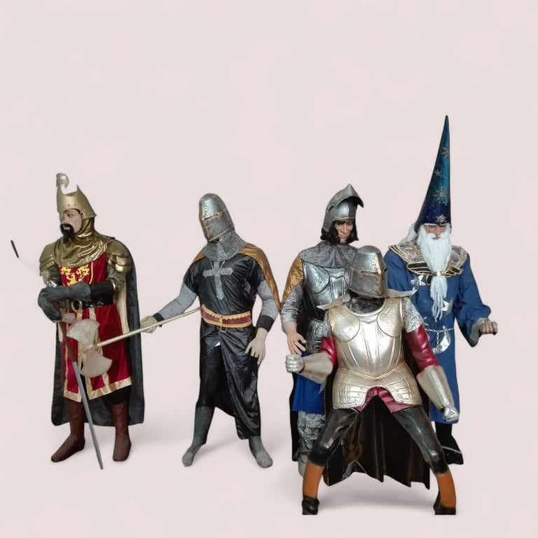 alquiler caballeros y magos tamaño real