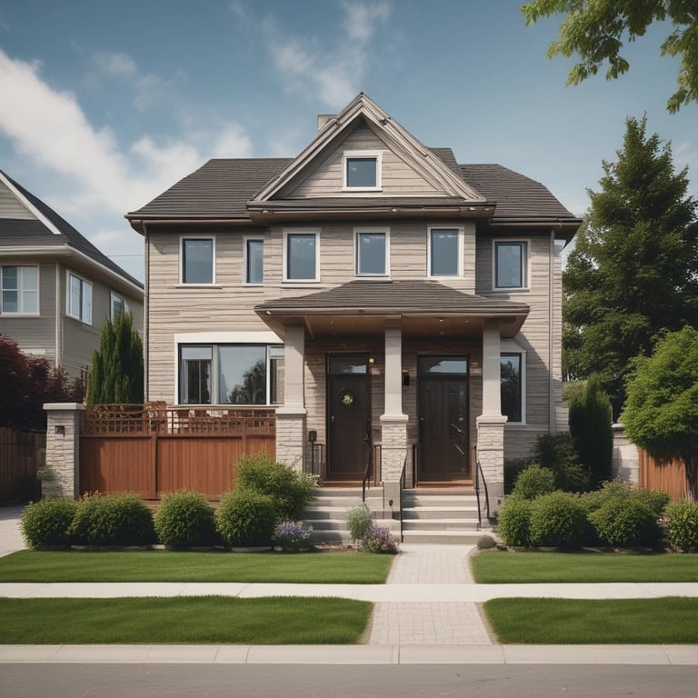 Professional lawyer reviewing real estate contract documents in office.