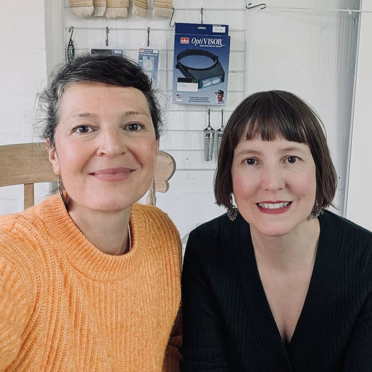 Photo of Roo Foley and Maartje Schalkx of Foley Schalkx Conservation Ltd