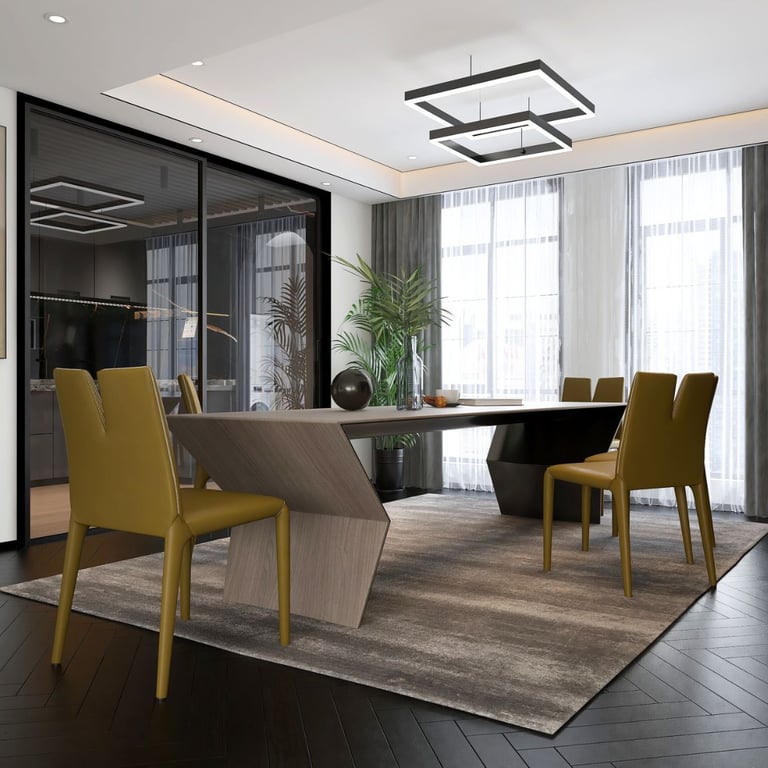 FayNza : Aménagement luxe parisien à l'ambiance cosy, salle à manger