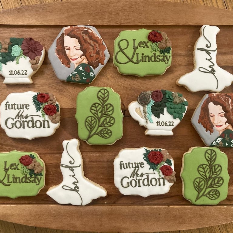 wedding shower cookies