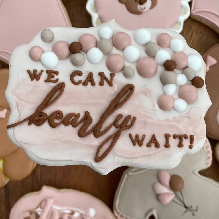 Baby shower cookies